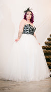 Art Deco Sweetheart Bodice Ball Gown