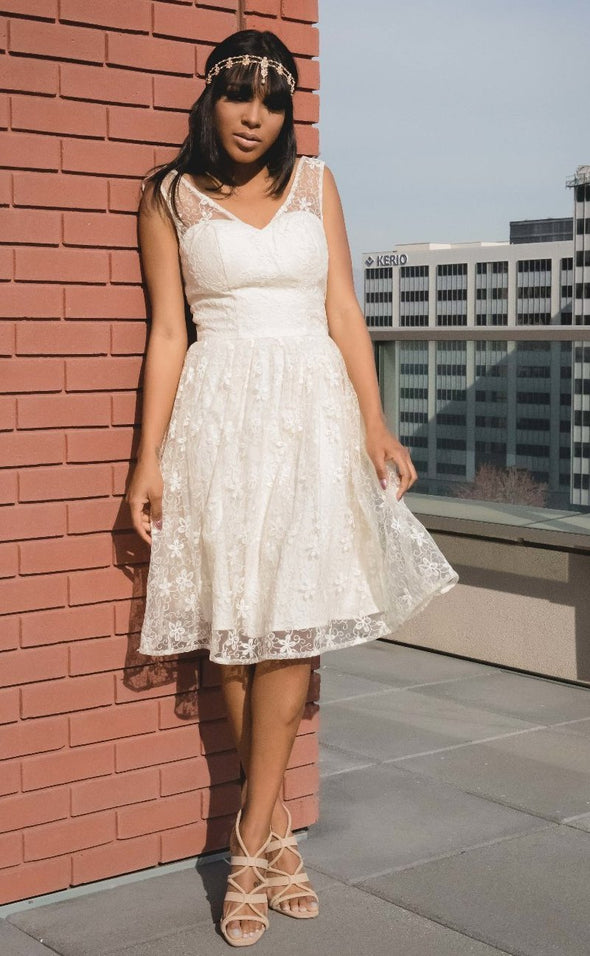 Ivory Wedding Belle Lace Dress