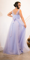 Violet Purple Ball Gown Tulle Dress