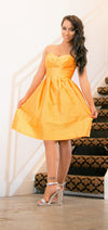 Mango Yellow Cocktail Dress