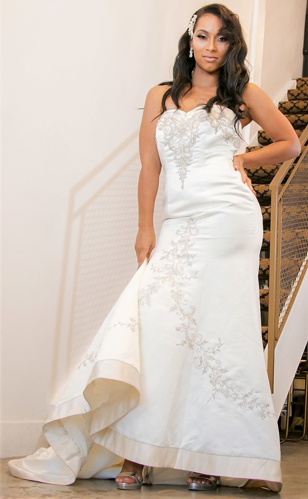 satin fitted wedding dress Modern Dresses Grace Loves Lace US Designed for the bride who embraces timeless elegance with a modern sensibility 50708- Soft Satin/Lace