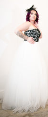 Art Deco Sweetheart Bodice Ball Gown