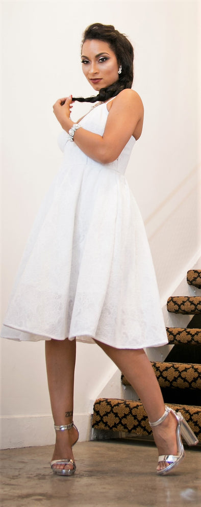 White A-Line Guess Dress