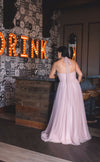 Blush Halter Maxi Gown