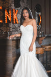 White Sweetheart Mermaid Gown