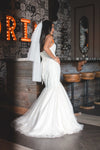 White Sweetheart Mermaid Gown